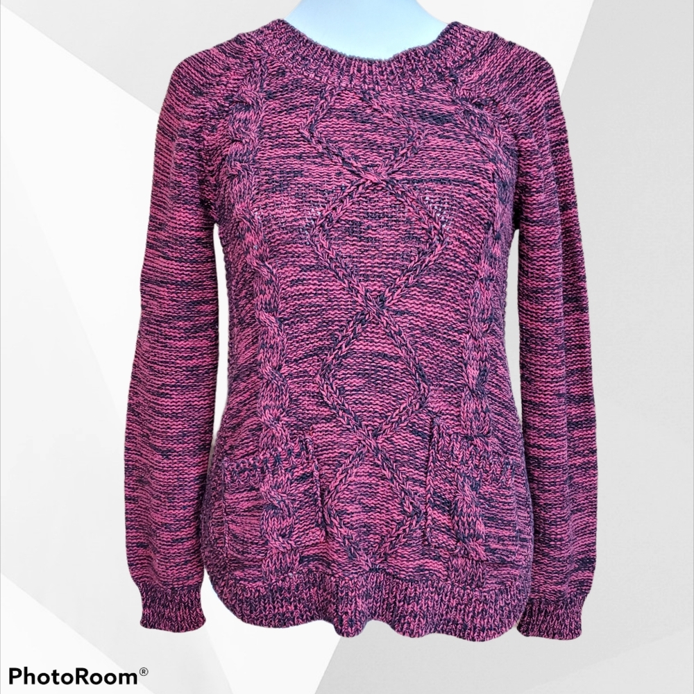 Maurices Knit Sweater with Front Pockets Red
